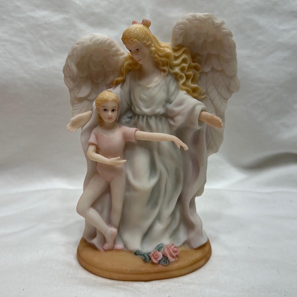 Angel and ballerina sculpture